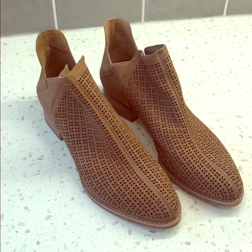 Tan booties